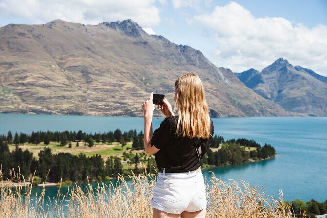 Best of Queenstown Guided Tour with Wine Tasting & Boat Cruise - Queenstown Hill: your best first photo and orientation shot