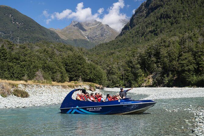 Dart River Jet Boat and Wilderness Experience - Mt. Aspiring National Park from the water: what you’re actually seeing