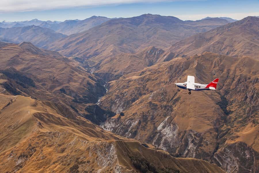 From Queenstown: Scenic Flight to Milford Sound - The flight path: Central Otago to Fiordland National Park