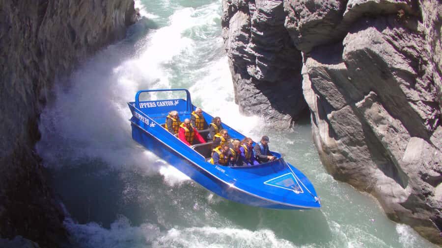 From Queenstown: Skippers Canyon Jet Boat Ride - Pipeline Bungy viewpoints: the break that turns into another photo stop