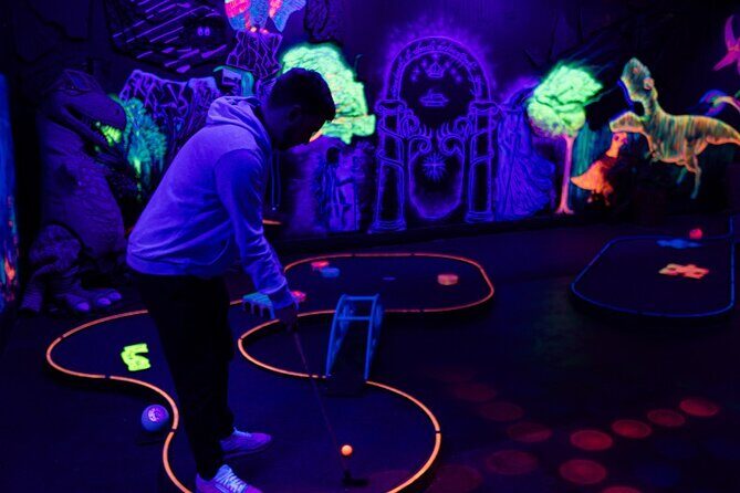 Glow in the Dark Mini Golf in Queenstown - Unlimited Play and Time: 30 Minutes to 1.5 Hours Without the Pressure