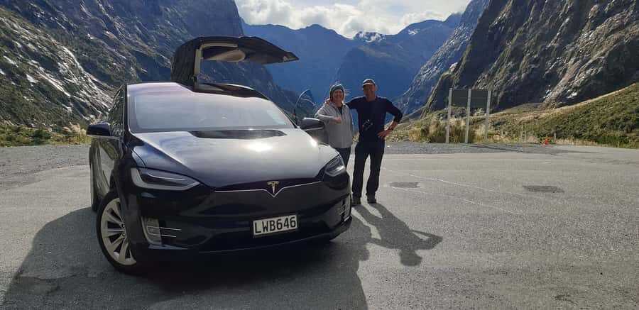 Guided Private Milford Sound Day Tour from Te Anau(Cruise In - The Tesla Model X/Y drive: quiet comfort and lots of photo-ready stops