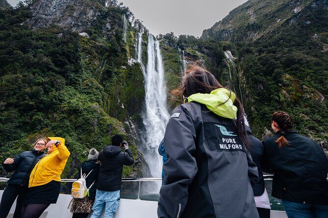 Milford Sound Coach & Cruise Tour from Te Anau - Stirling Falls finale: the best kind of cool, slightly chaotic moment