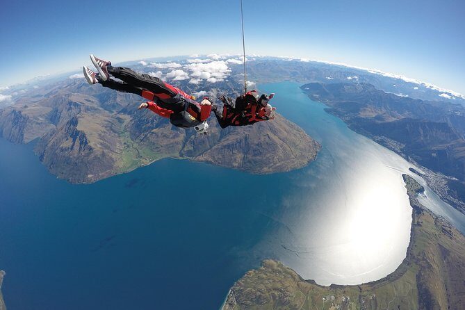 NZONE Skydive Queenstown - The jump itself: exit, freefall, then the smooth glide