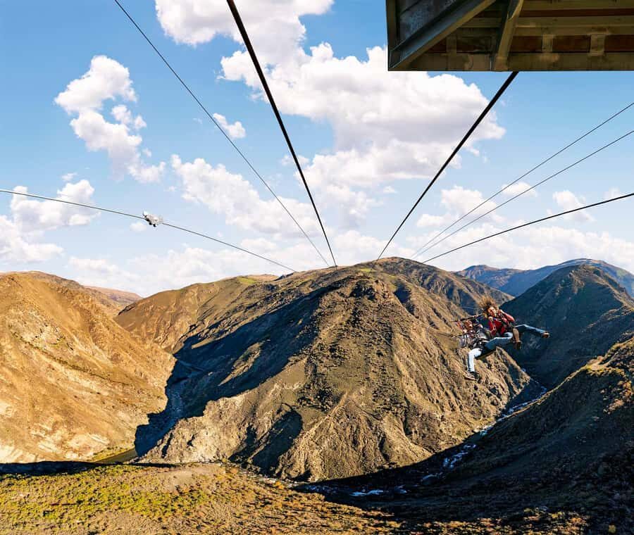 Queenstown: Nevis Canyon Swing - 70m Free-Fall! - Safety briefing and the build-up before launch