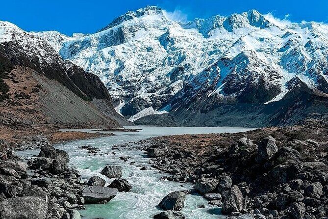 Queenstown to Christchurch One Way Tour Via Lake Tekapo & Mt Cook - Tasman Glacier: photography viewpoint plus an easy 1-hour stroll