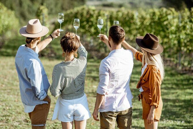 Queenstown Wine Tour - Gibbston Valley Cave | Kinross | Amisfield - Amisfield Restaurant & Cellar Door: stone architecture and Lake Hayes views