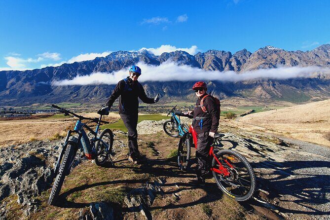 Scenic Guided eBike Tour Ride to the Lake - First leg: sheep farm, Shotover Bridge, and river birdlife