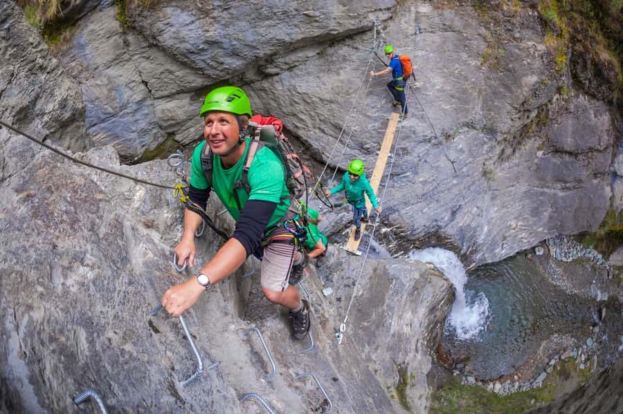 Wanaka: 2-Hour Beginner Waterfall Cable Climb - Twin Falls Waterfall: the via ferrata idea in plain language