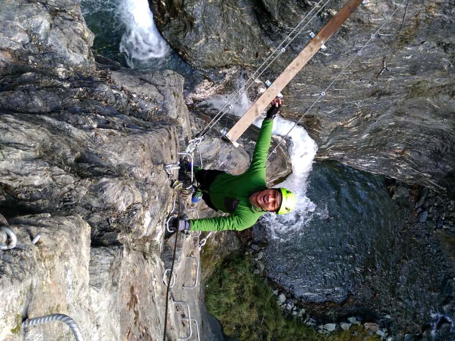 Wanaka: 2-Hour Beginner Waterfall Cable Climb - The beginner route: rungs, rock, suspension bridges, and waterfall secrets