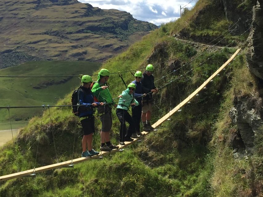 Wanaka: 2-Hour Beginner Waterfall Cable Climb - The snack-and-view moment at the top