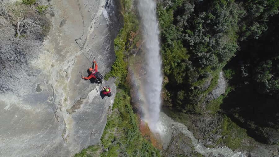 Wanaka: 6-hour Advanced Waterfall Cable Climb - The 6-Hour Route: Training, Bridges, 60m Waterfall, and an Overhang
