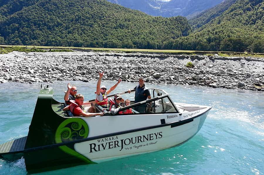 Wanaka: Jet Boat & Wilderness Walk - Matukituki River speed, spins, and the hanging-glacier views