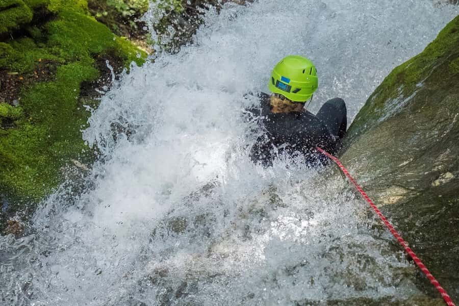 Wanaka: Waterfall Climb and Canyon Tour - Level 1 cable climb: your confidence building step